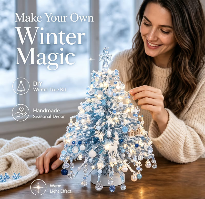 🎄 Creëer Kerstmagie in Huis: Complete DIY Parelen Kerstboom Kit ✨ (Met Engel Piek)