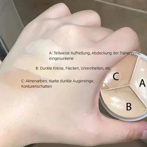 đ Täydellinen 3-in-1 peitevoidepaletti â Korjaa ⢠Muotoile ⢠Kosteuta â¨