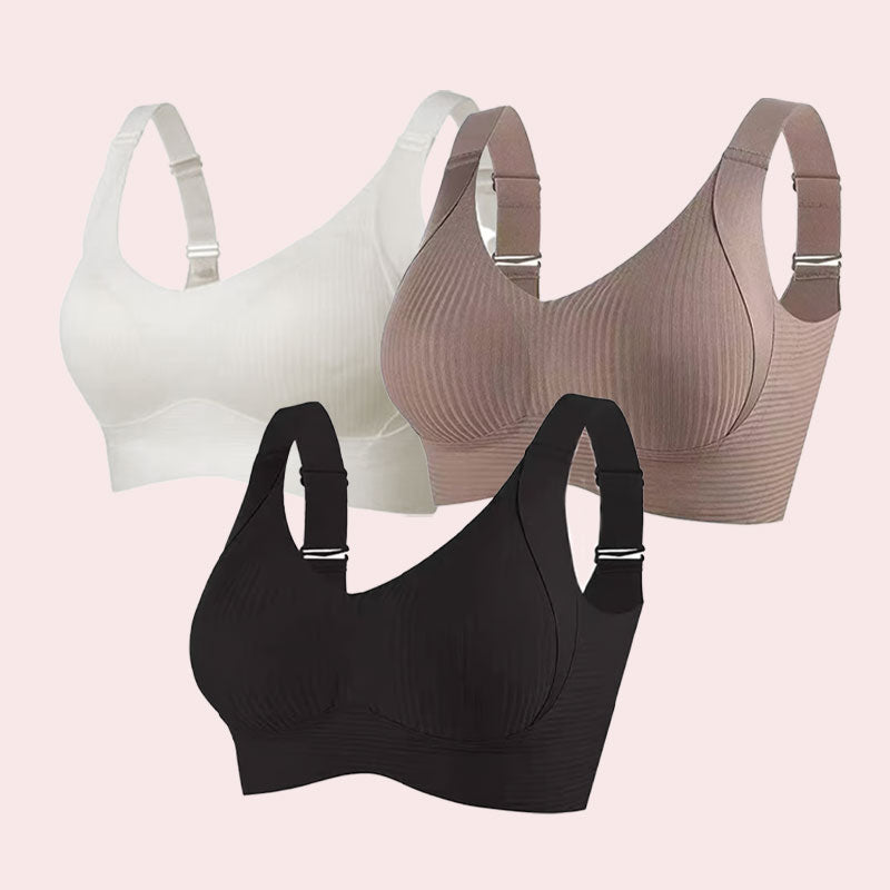 đ„KevÀÀn myynti 49% alennus - Ribbed Push Up sÀÀdettĂ€vĂ€t langattomat rintaliivit naisille