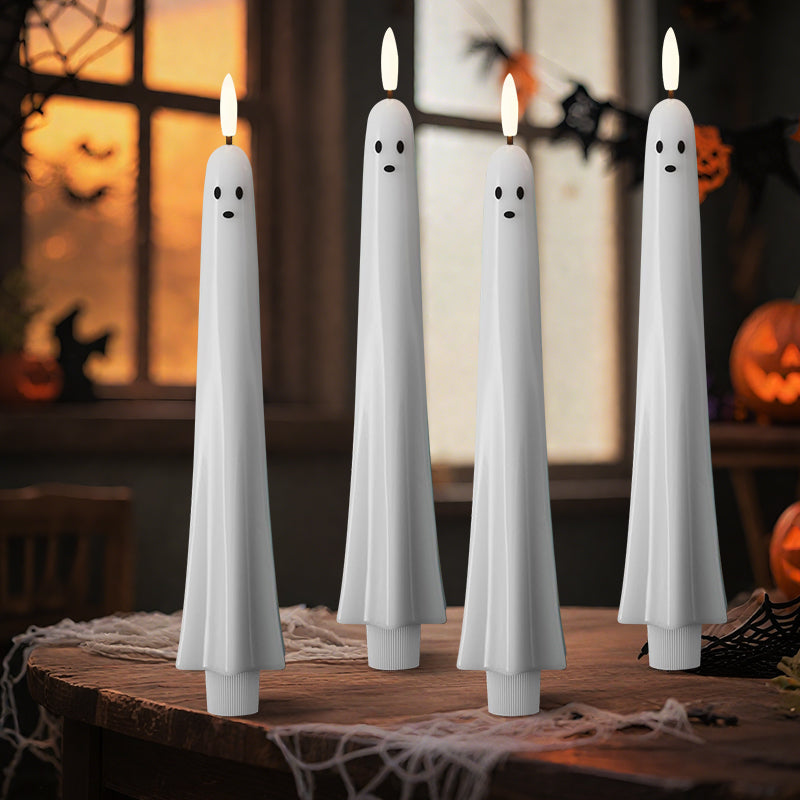 đđ» Kauko-ohjattava Halloween-kynttilĂ€ 3D LiekillĂ€ | Turvallinen & SĂ€hkökynttilĂ€ Lapsille | Kummituksen Koriste đ»đ