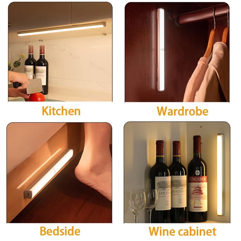 đ„TilapĂ€inen tarjous - ladattava LED-valo, ei tarvitse lĂ€vistystĂ€, Ă€lykĂ€s anturi, magneettinen