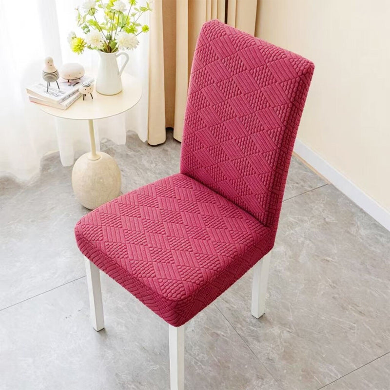 🪑 Geometrische Jacquard Stoelhoes – Geef je Eetkamer een Luxe & Frisse Upgrade! ✨