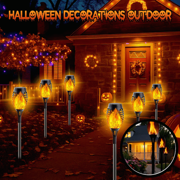 đ„2025 Solar Torch Lights â Flickering Flame Outdoor Decor