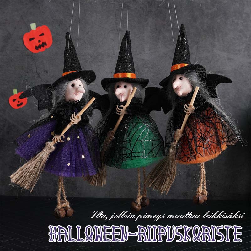 🧙♀️ Noidan riipuskoriste Halloweeniin - Taianomainen Katokoriste ja Ovea Koristelemaan 🎃👻