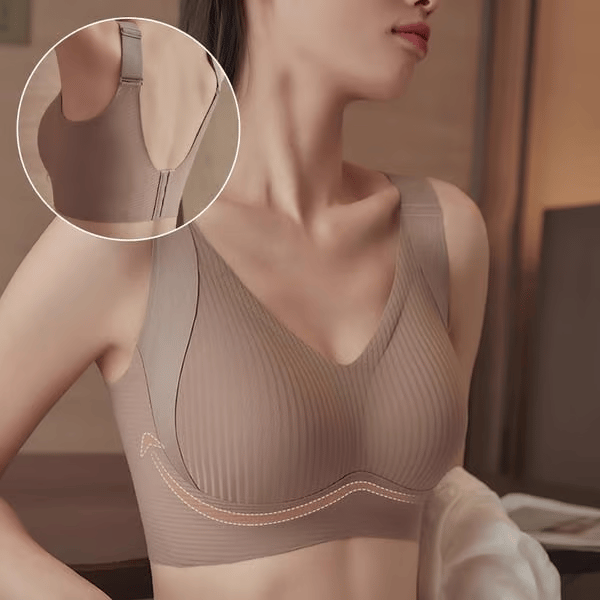 đ„KevÀÀn myynti 49% alennus - Ribbed Push Up sÀÀdettĂ€vĂ€t langattomat rintaliivit naisille