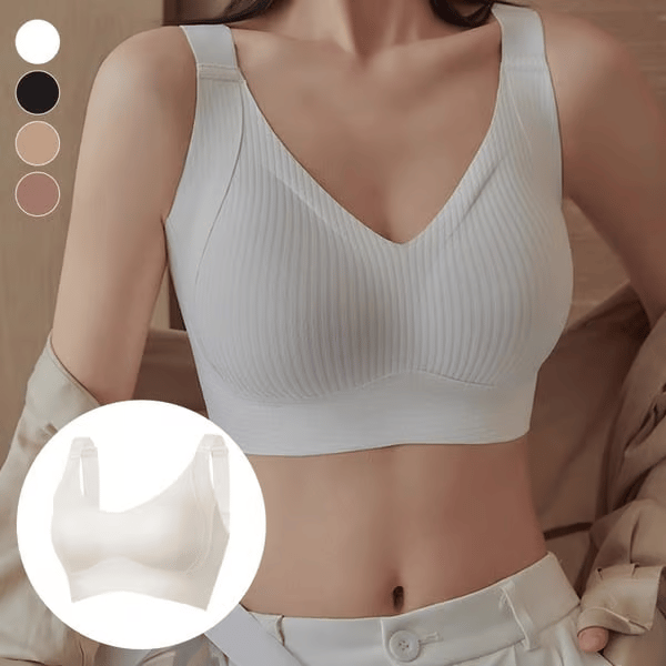 đ„KevÀÀn myynti 49% alennus - Ribbed Push Up sÀÀdettĂ€vĂ€t langattomat rintaliivit naisille