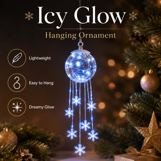 Winter Magic Snowflake Cascade โ LED Hanging Christmas Ornamentโ๏ธ
