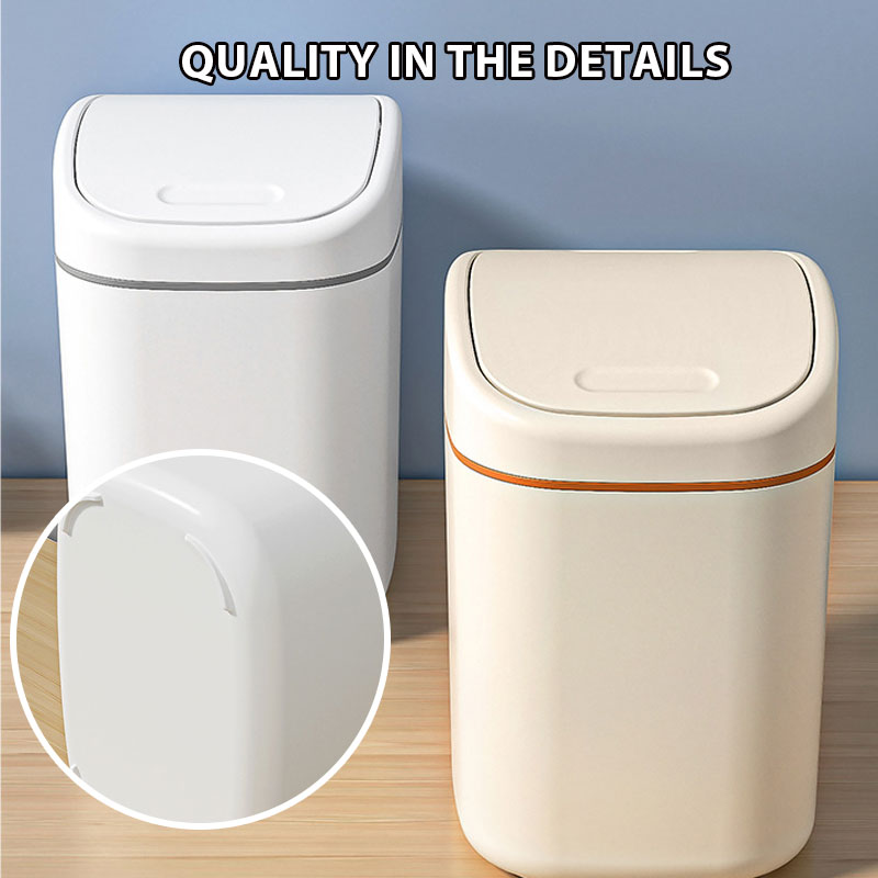 🗑️✨ Tyylikäs Pöytäroskakori: Pieni, Hiljainen & Ravistettava Kantti! ✨🏠