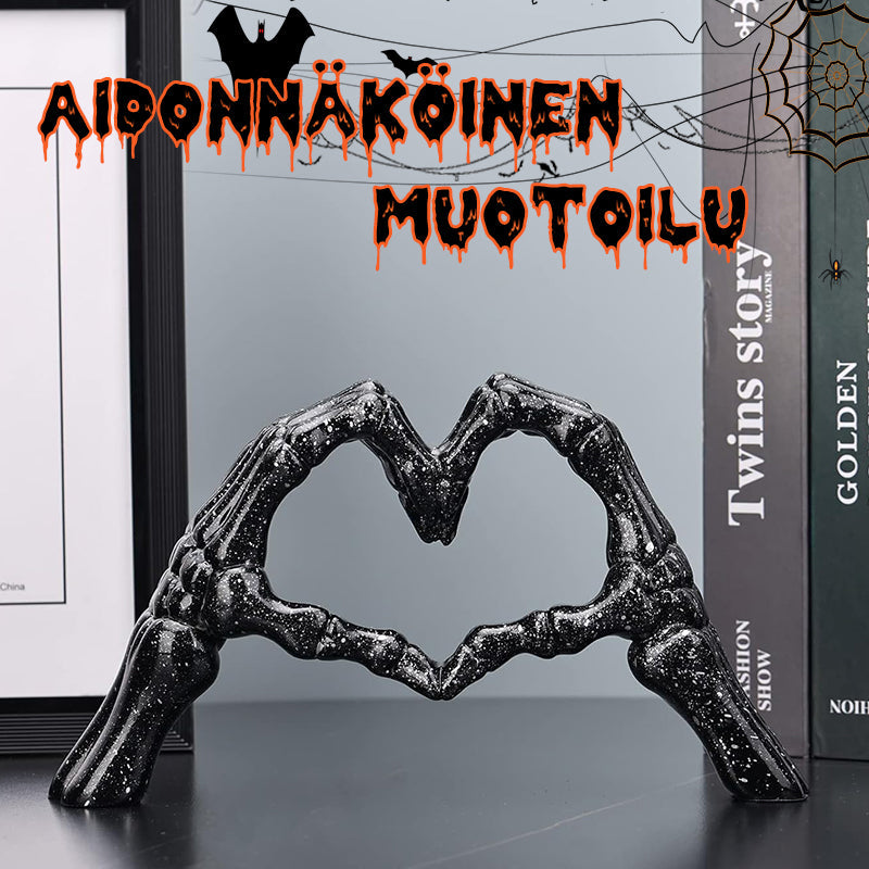 đâ¤ď¸ Käsiluun Sydän â Halloween Tunnelmaan đ