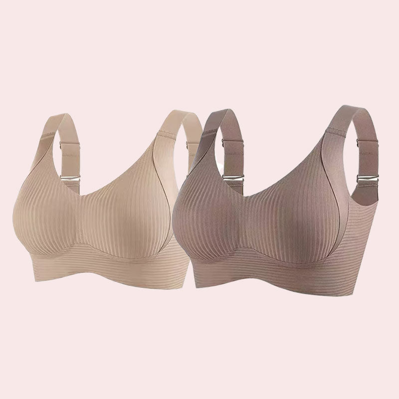 đ„KevÀÀn myynti 49% alennus - Ribbed Push Up sÀÀdettĂ€vĂ€t langattomat rintaliivit naisille