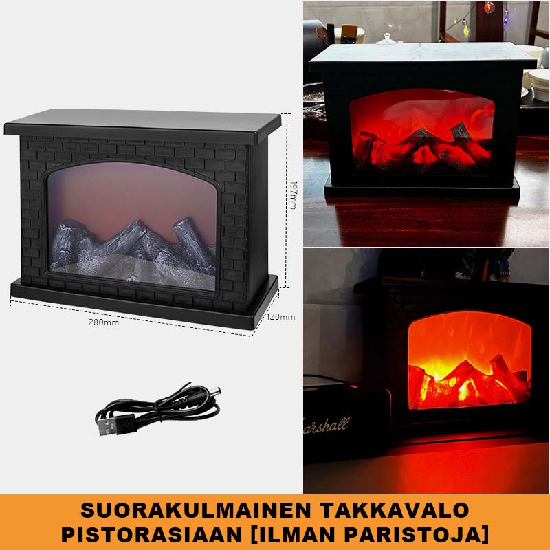 Simuloitu Liekkitakan Valo