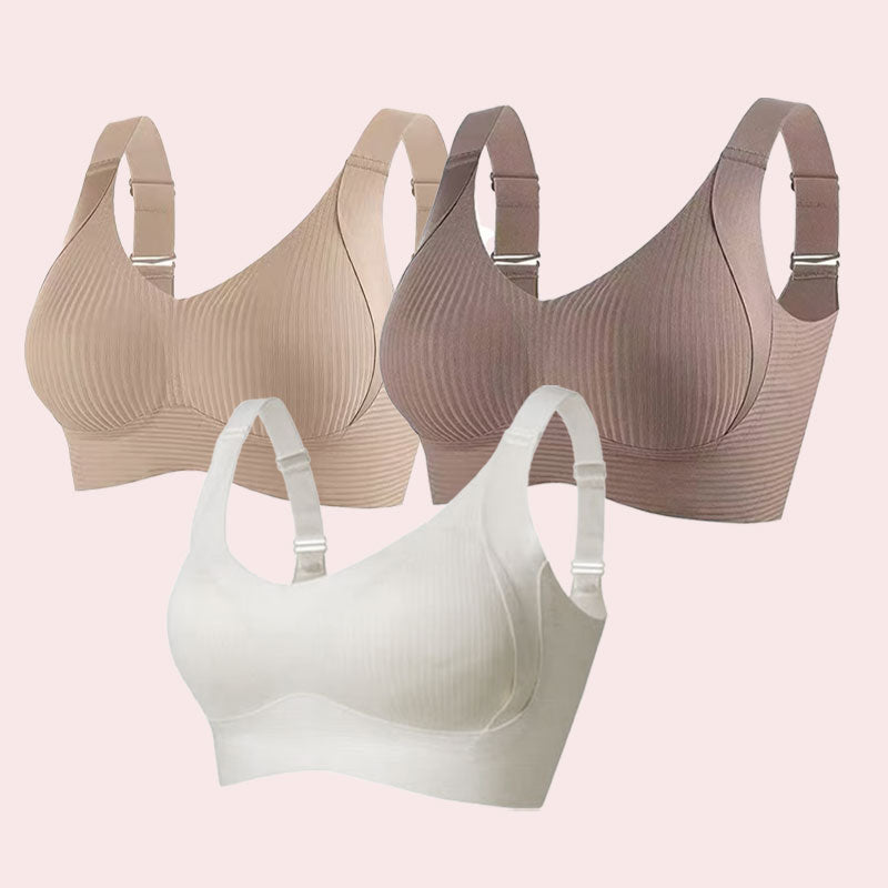 đ„KevÀÀn myynti 49% alennus - Ribbed Push Up sÀÀdettĂ€vĂ€t langattomat rintaliivit naisille