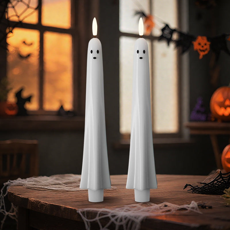 đđ» Kauko-ohjattava Halloween-kynttilĂ€ 3D LiekillĂ€ | Turvallinen & SĂ€hkökynttilĂ€ Lapsille | Kummituksen Koriste đ»đ