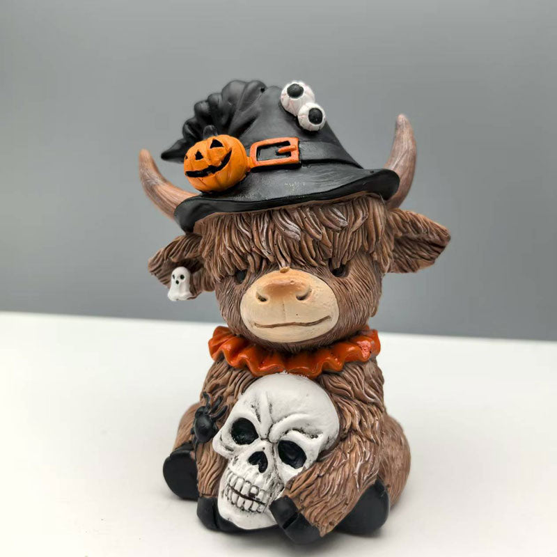 đ€ Skotlannin YlĂ€maanlehmĂ€ - Aito Halloween-koriste PöydĂ€lle ja Ovelle đđź
