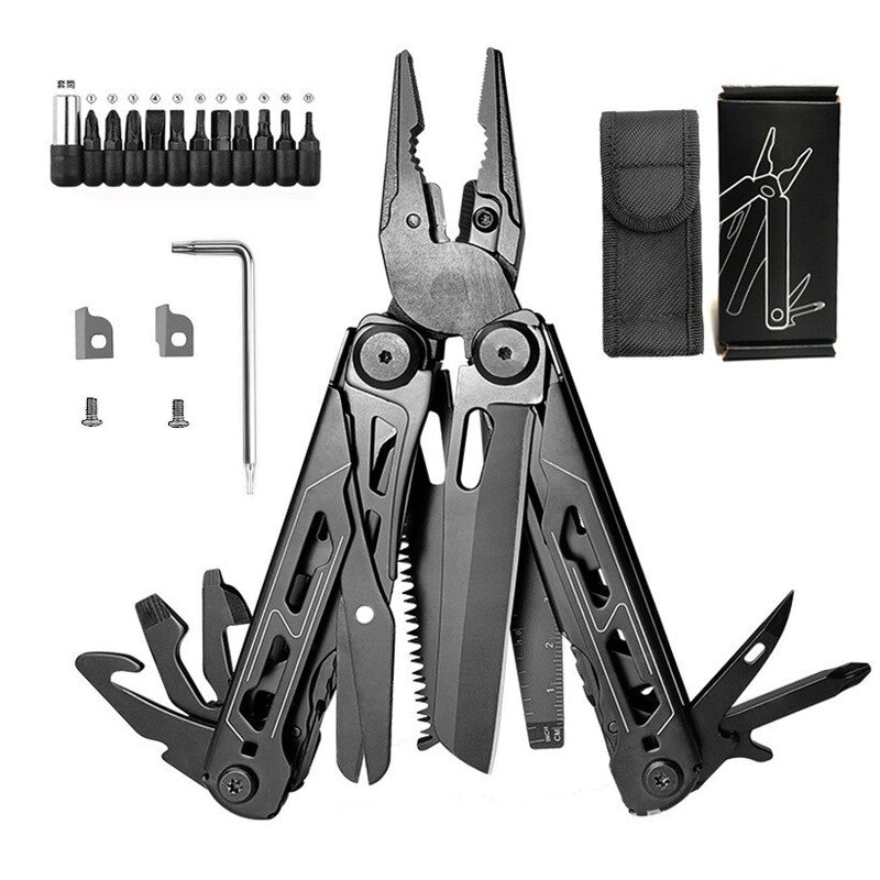 ๐ ๏ธ 13-in-1 Heavy-Duty Multitool Tang Met Veerschaar & Riem-Etui | Onverwoestbaar Noodgereedschap Voor Auto & Camping ๐ Camping