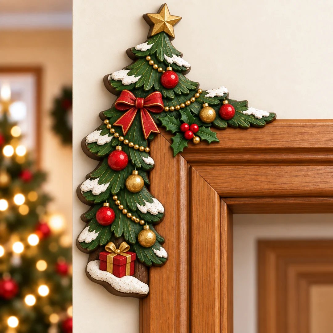 Schattige Kerst Hoekdecoratie Voor Deurposten | De Leukste Kerstblikvanger! 🎅🚪