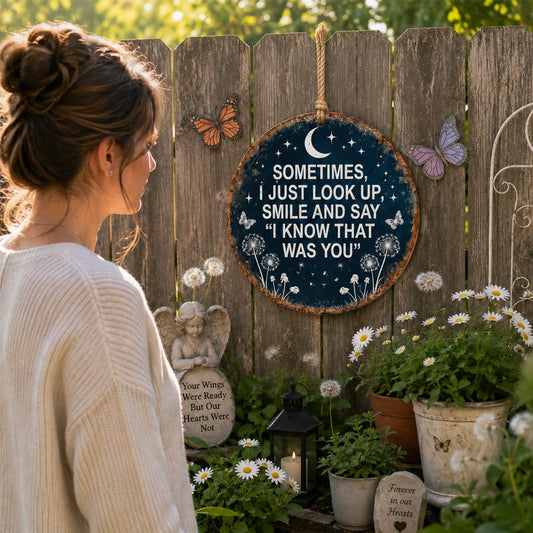 "Ik weet dat jij het was" – Teken van Liefde & Herinnering voor je Tuin 🌙