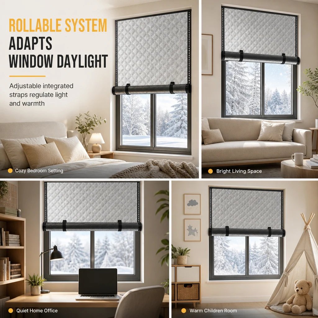 🔋 Grafeen Thermisch Raamgordijn – Houd de Warmte Binnen & Bespaar op Energie! 🏡