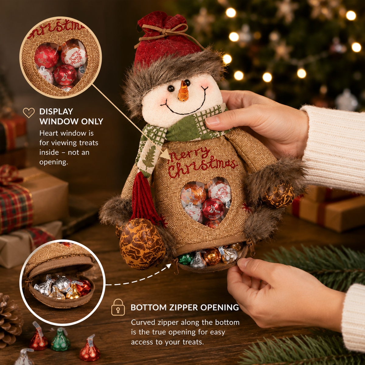 🎅 Magische Kerst-Snoepzakken met Pluche Figuren – Maak Kerstmis Onvergetelijk! 🎄