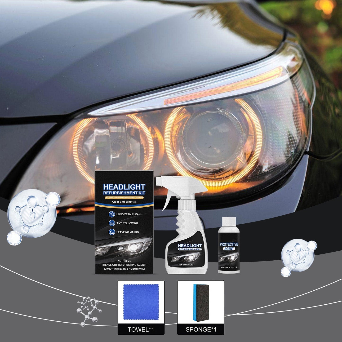 🛠️ Ajovalojen Kunnostussarja – Palauta Kirkkaus, Aja Turvallisemmin! ✨🚘