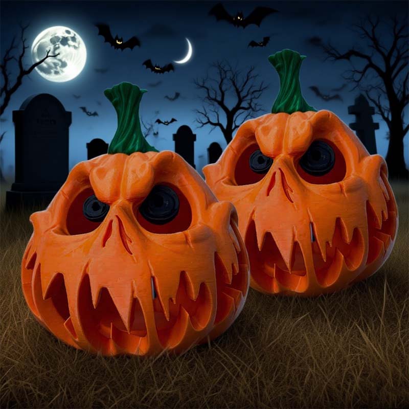 🎃👻 Kammottavan hohtavat kurpitsalyhdyt opastavat sinut karkkien yltäkylläisyyden maahan 🎁🍬
