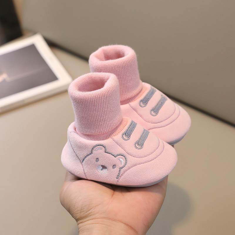 🐻 Söpö Karhun Ensiaskelekenkä - Vauvankengät 0-12 kk Pipomallilla 🧸👣