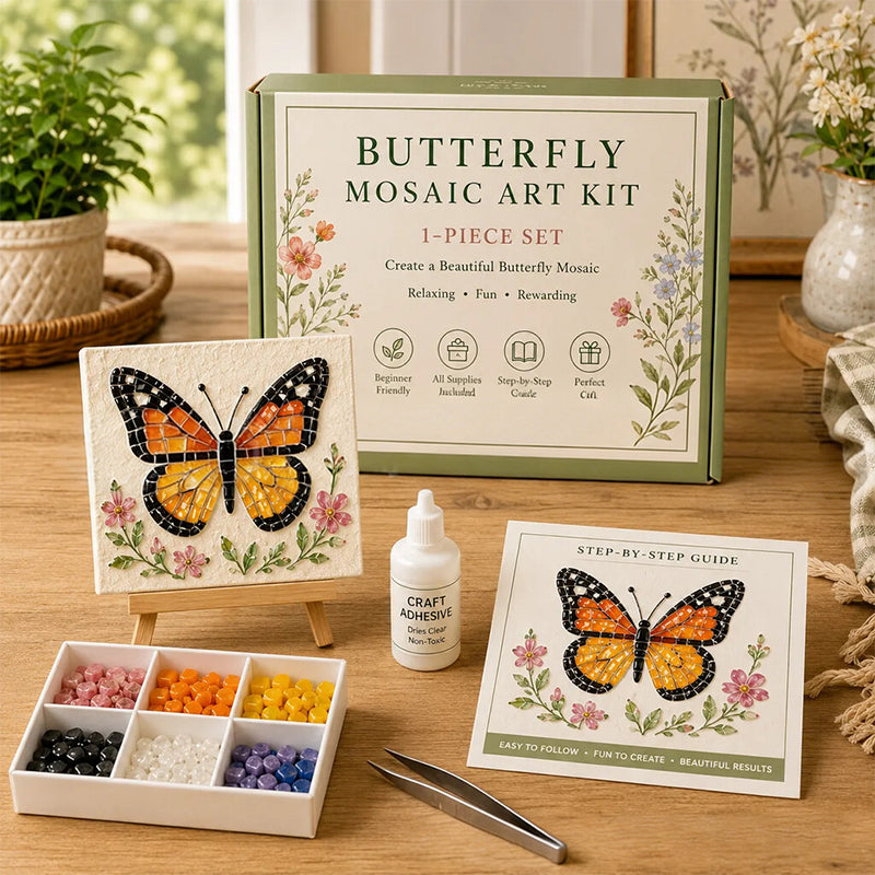 🌻🏡 Breng de Rust van een Bloementuin in Huis 🌸 DIY Mozaïek Kunstset