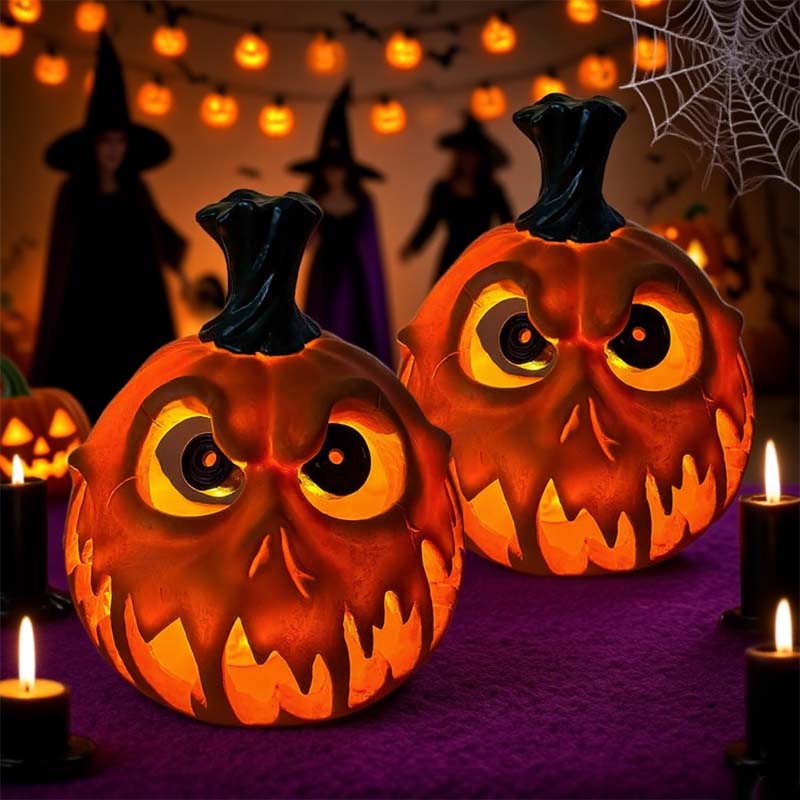 🎃👻 Kammottavan hohtavat kurpitsalyhdyt opastavat sinut karkkien yltäkylläisyyden maahan 🎁🍬