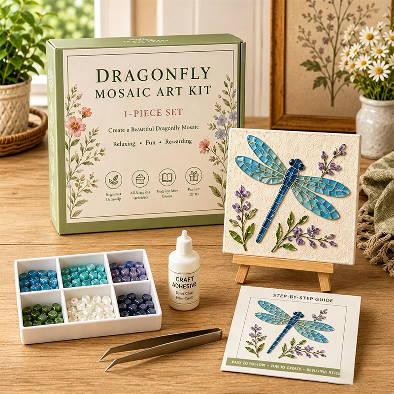 🌻🏡 Breng de Rust van een Bloementuin in Huis 🌸 DIY Mozaïek Kunstset