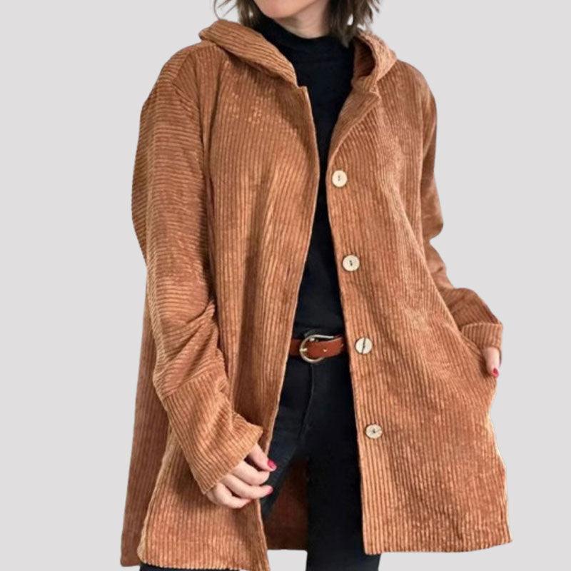 🍂 Syksyn rento samettihupparitakki 🧥