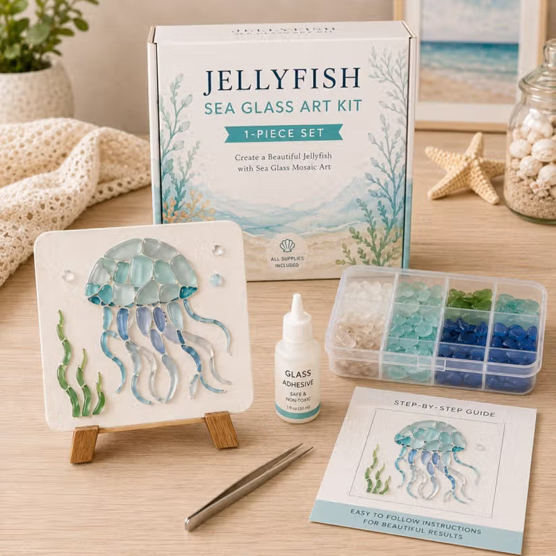 🌊 Breng de Rust van de Oceaan in Huis ✨ DIY Zee-Glas Kunstset