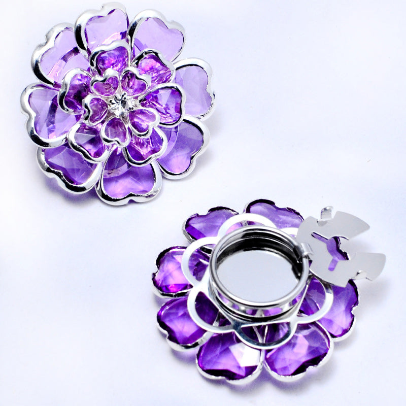 🌸 Clip knopafdekkers met parels en bloemen