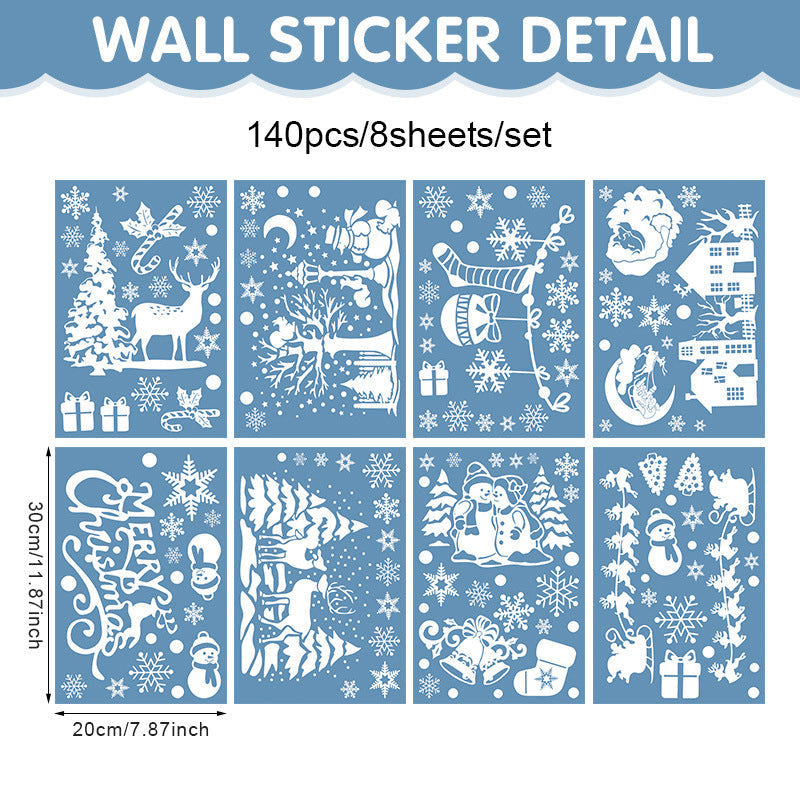 🏠 Kerstdorp Raamstickers – Breng Magische Kerstsfeer op Elk Raam! ❄️