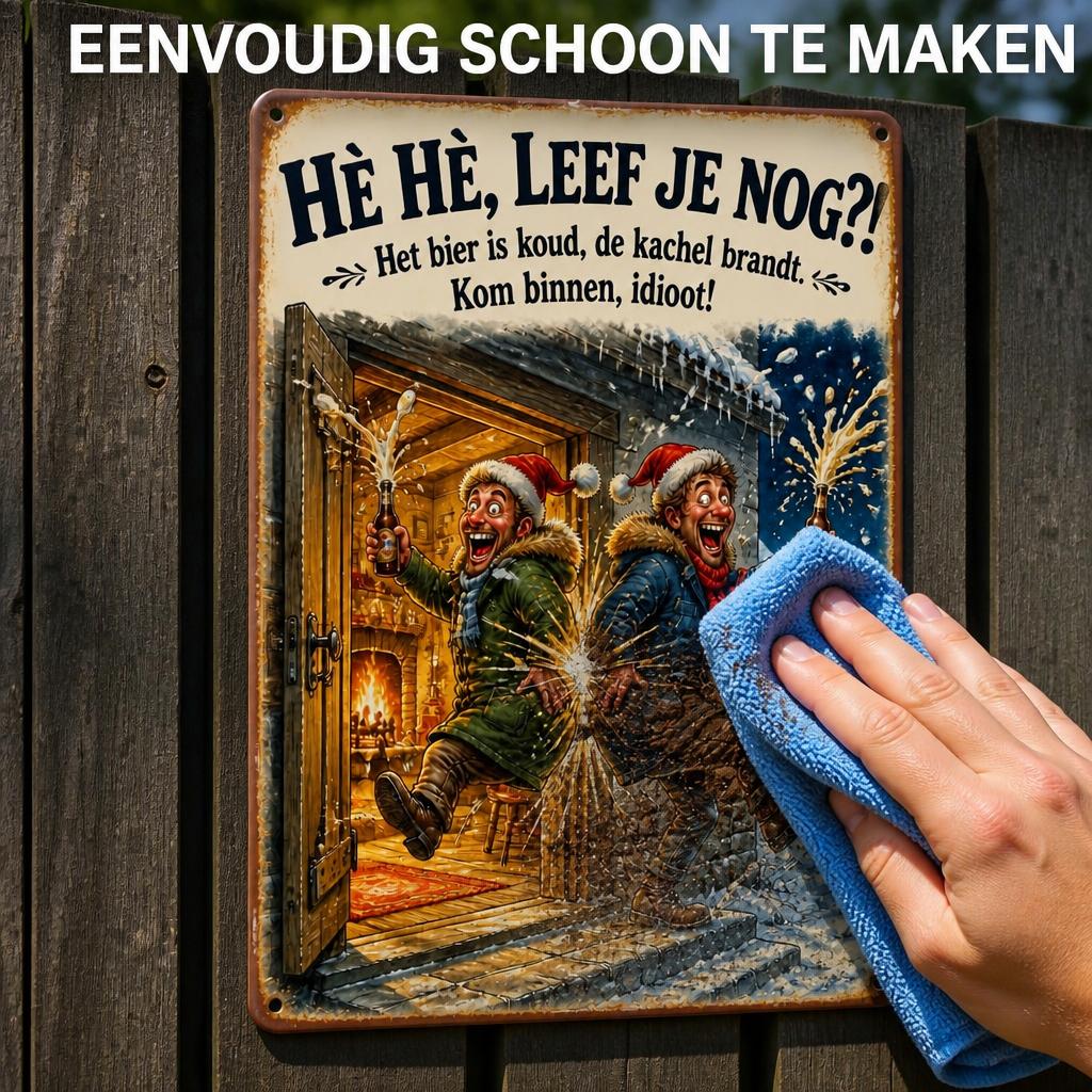 Wacht Je Weer Op Die Ene Vriend? 😂 HÈ HÈ, LEEF JE NOG?! Retro Metalen Bord