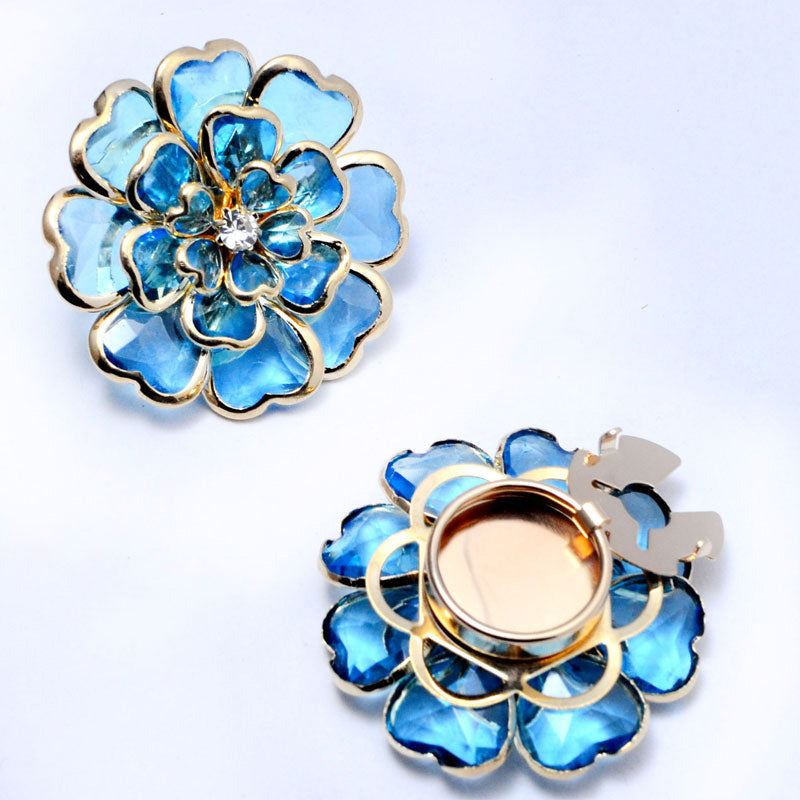🌸 Clip knopafdekkers met parels en bloemen