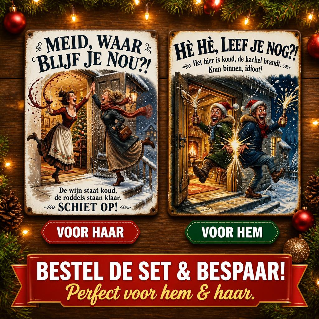 Wacht Je Weer Op Die Ene Vriend? 😂 HÈ HÈ, LEEF JE NOG?! Retro Metalen Bord