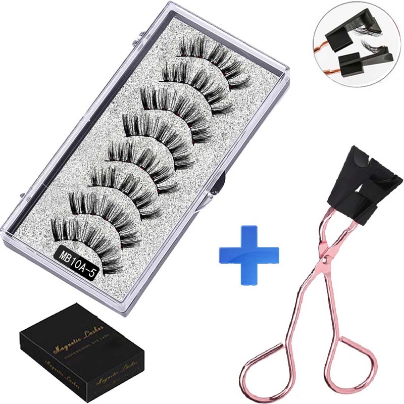 ✨ Liimaton magneettiripsisetti 👁️ 2 paria + ergonominen pinsetti 🧲💖