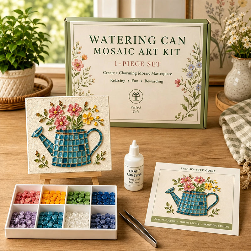 🌻🏡 Breng de Rust van een Bloementuin in Huis 🌸 DIY Mozaïek Kunstset