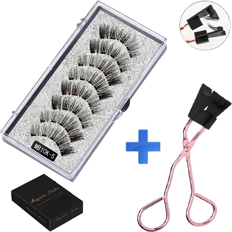 ✨ Liimaton magneettiripsisetti 👁️ 2 paria + ergonominen pinsetti 🧲💖