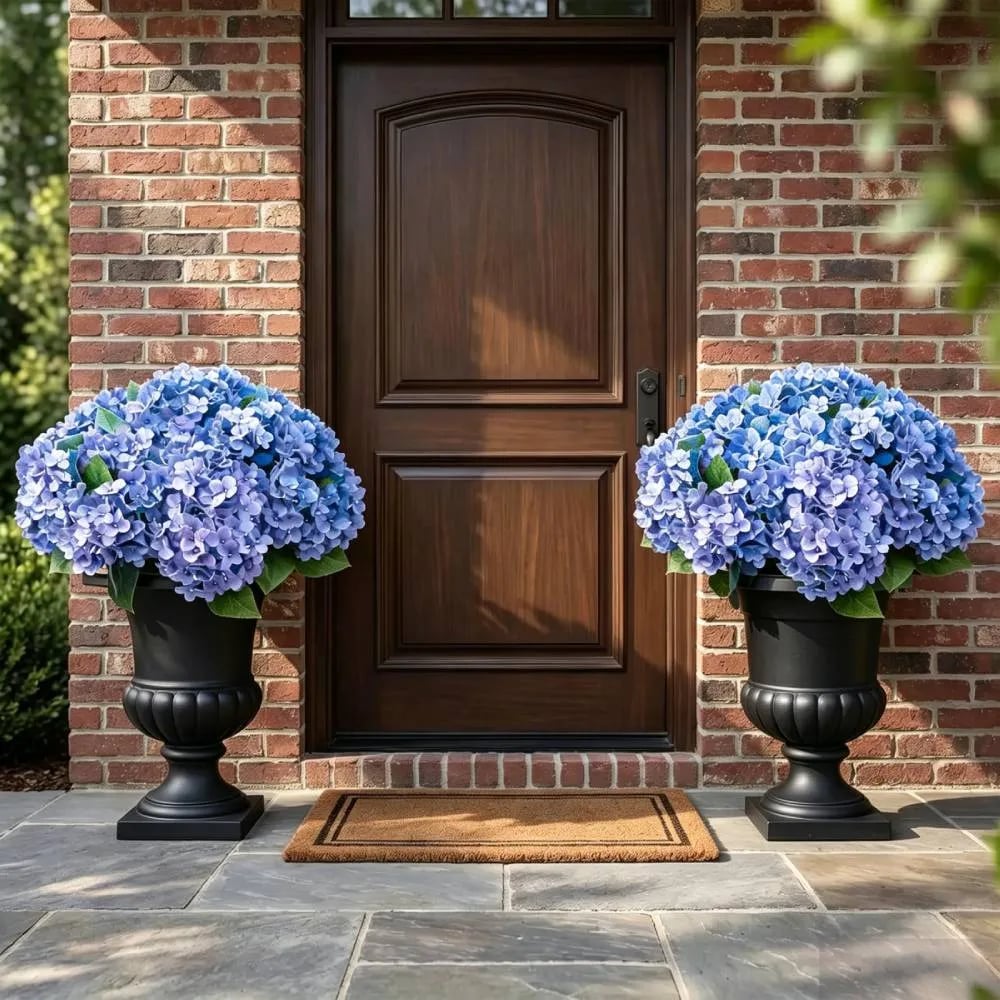 🌼 Kunstige hortensia's voor buiten – UV-bestendig, waterdicht en windbestendig 💐🌸