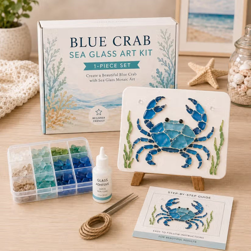 🌊 Breng de Rust van de Oceaan in Huis ✨ DIY Zee-Glas Kunstset
