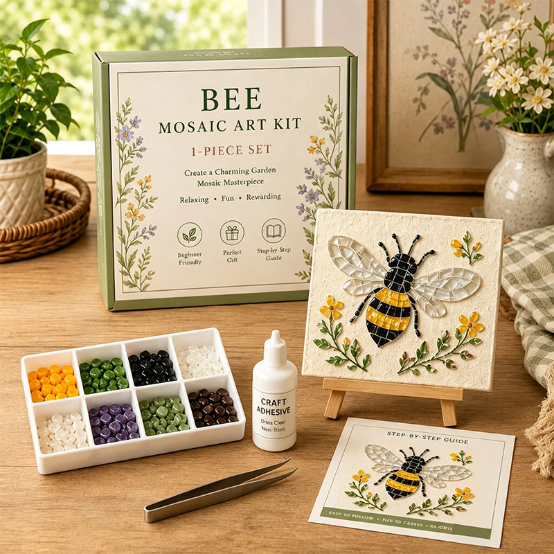 🌻🏡 Breng de Rust van een Bloementuin in Huis 🌸 DIY Mozaïek Kunstset