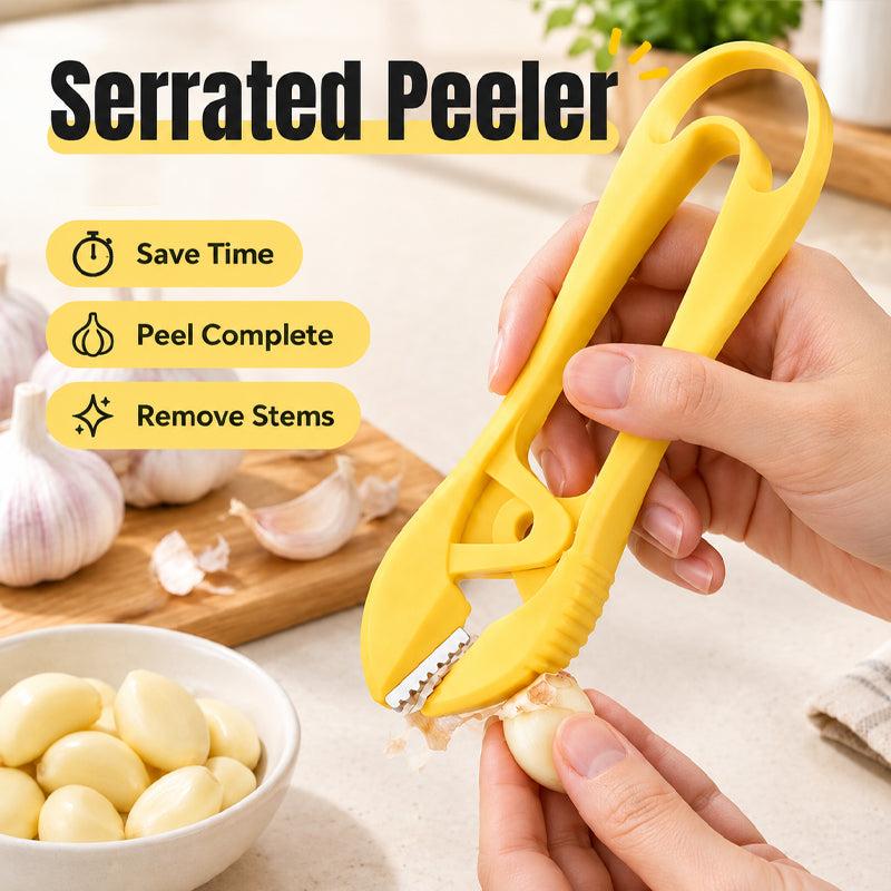 RVS Handmatige Knoflookpeller – Nooit Meer Stinkende Handen & Pijnlijke Nagels! 🧄