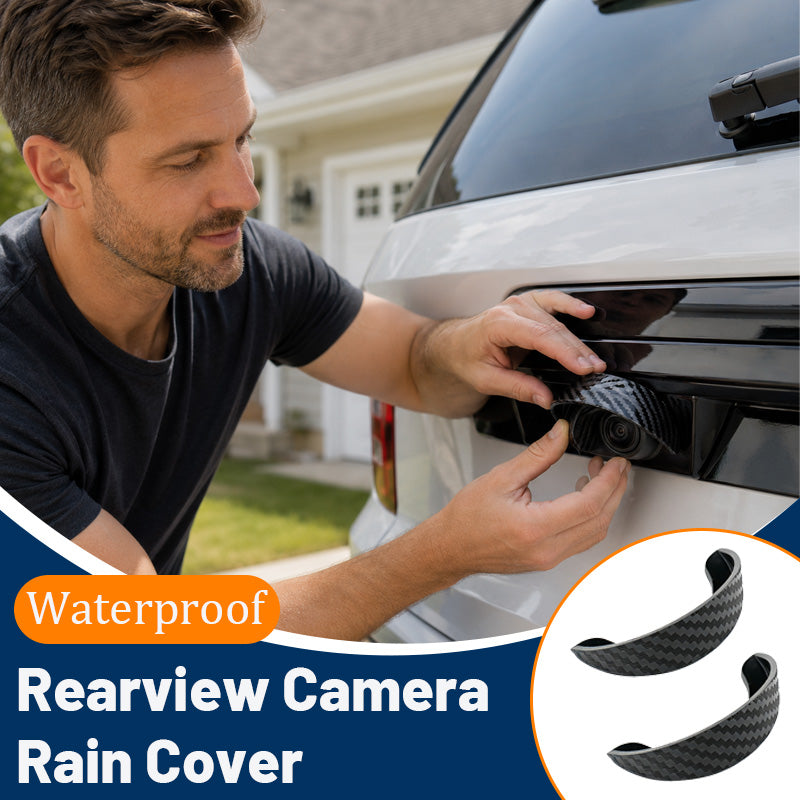 🌧️ 100% Helder Zicht Bij Regen: Universal Auto Achteruitrijcamera Regenkap – Carbon Look | Onmisbare Veiligheids-Upgrade Voor Elke Auto 🚗