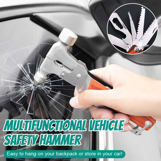 🛡️🚗 Äärimmäinen turvallisuus auton sisällä: Monitoiminen hätätyökalu 🪓🔦 ❄️ Testattu -35 °C:n alhaisessa lämpötilassa ⚡ 1 sekunnin ikkunamurtaja 💺 Turvavyön leikkuri 🔋 48 tunnin valaistus