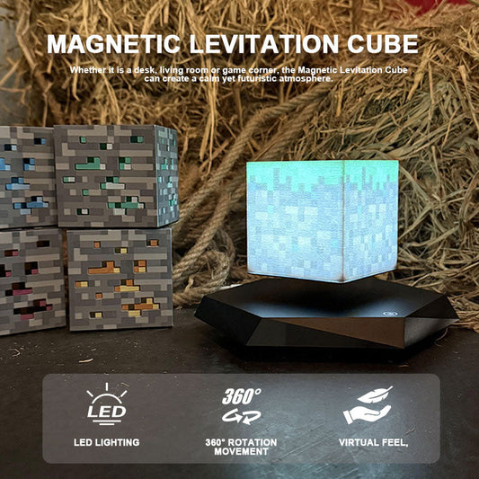 🎮 Magneettinen Levitointikuutio – Minecraft-henkinen Peliobjekti Loistavalla Efektillä ✨