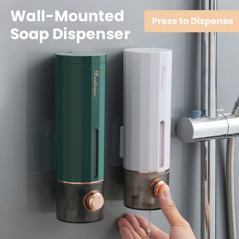 ✨ Seinään asennettava saippua-annostelija ilman reikiä 🧼 Pidä kylpyhuone ja keittiö puhtaina 🚿