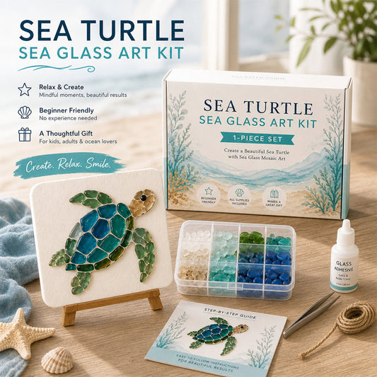 🌊 Breng de Rust van de Oceaan in Huis ✨ DIY Zee-Glas Kunstset