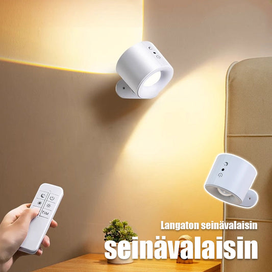 Langaton Seinävalaisin Ilman Asennusta | 3 Väriä & Säädettävä Kirkkus | Olohuone, Makuuhuone