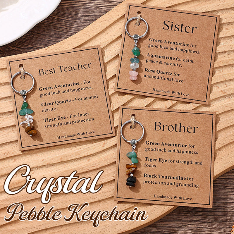 💎 Lahjaidea: Käsintehty Kivihelmi Avaimenperä – Toivon ja Voiman Symboli 💖